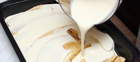Банани з сиром і йогуртом